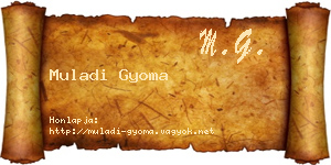 Muladi Gyoma névjegykártya